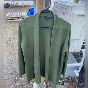 Cyrus‎ Green Open Cardigan Size Large